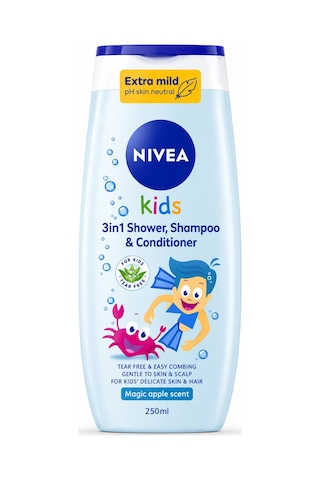 Nivea Çocuk Şampuanı ve Duş Jeli 250 Ml Göz Yakmayan Ekstra Yumuşatıcı Formül