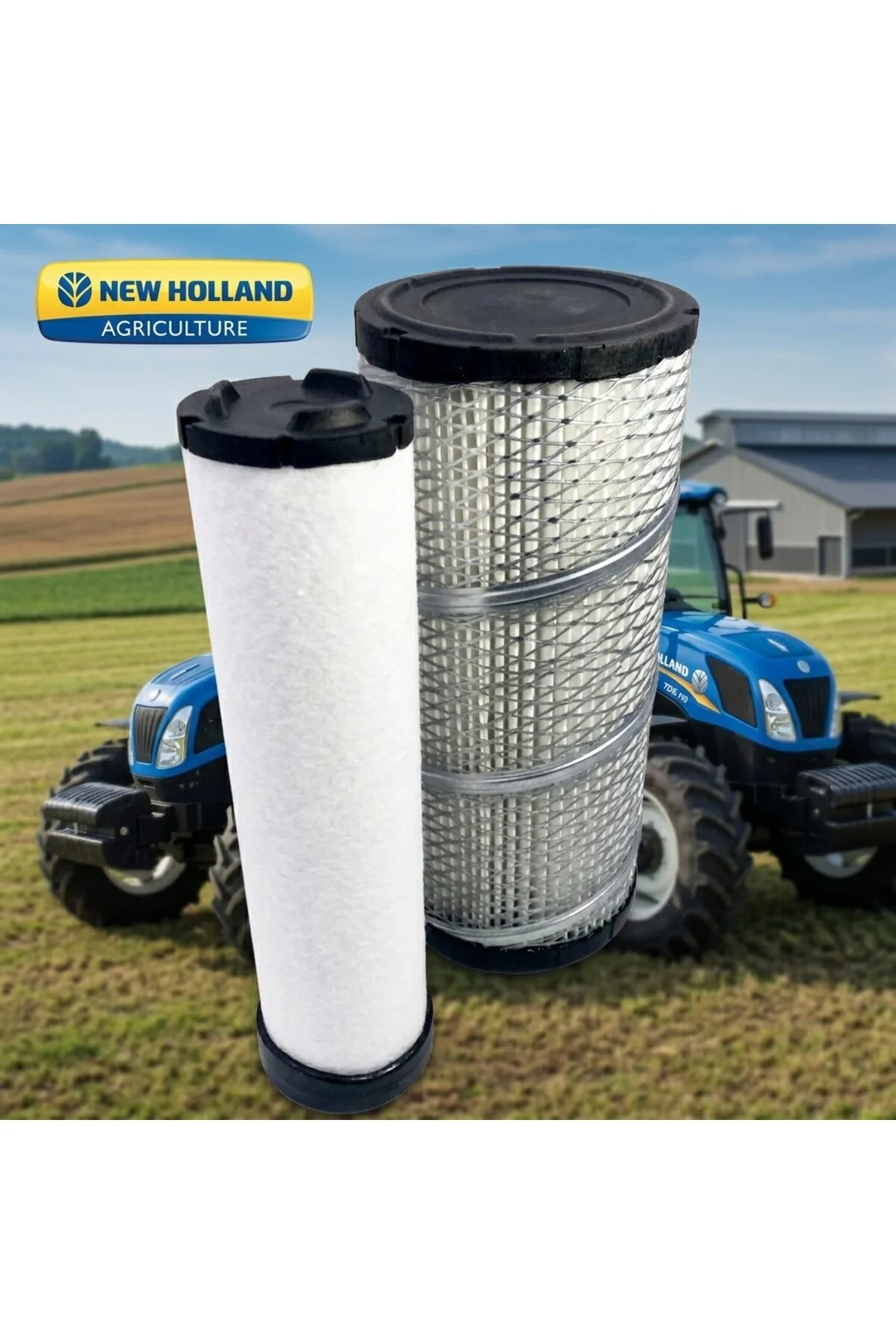 60/66 -70/66-80/66- Td Serisi New Holland Traktör Kuru Hava Fıltresı İç-dış Küçük Model 1930587 1930588