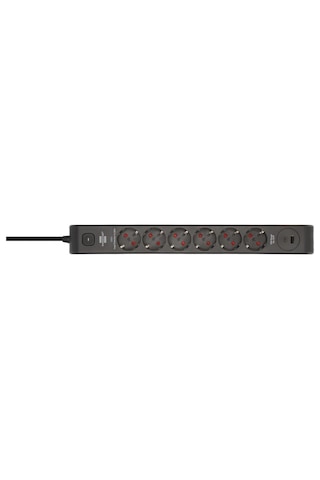 Brennenstuhl 6 Soketli 13.500a Akım Korumalı Priz + 20w Type-c Pd & 20w Usb-a Hızlı Şarj 2 Metre 2 m