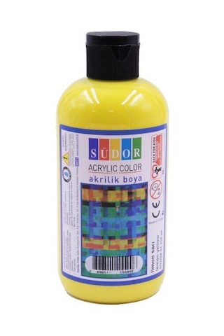 Südor Akrilik Boya 250 Ml Limon Sarı 22 Çok Renkli