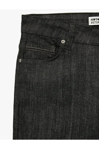 Koton Flare Siyah Kadın Jean Pantolon 6wal40245md Siyah