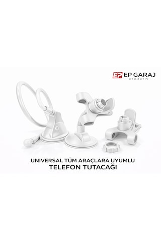 Üniversal Telefon Ve Tablet Tutucu Beyaz
