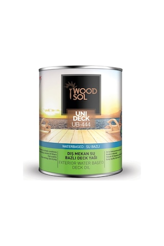 Woodsol Unideck Su Bazlı Ahşap Deck Yağı 0.75 L