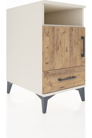 Kronos Komodin 3 Raflı Tek Çekmeceli Tek Kapaklı 44x59x80 Aytaşı-çam Aytası