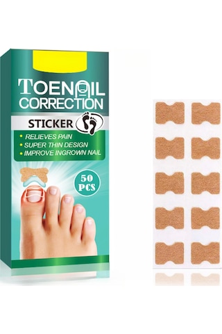 Yifomall 50 Adet Oýnaxan Tırnak Tamiri Seti - Ayak Tırnağı Yumuşatıcı Bandajı, Profesyonel Tırnak Düzeltme Yapistırıcısı