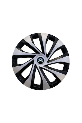 Citroen Nemo 15'' inç Uyumlu Jant Kapağı 4 Adet 1 Takım Çelik Görünümlü