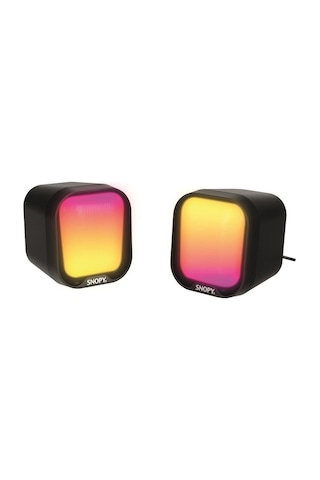 Snopy Sn-87u 2.0 Mini Rgb Işıklı 2wx2ch Siyah Usb Gaming Speaker Hoparlör