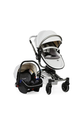 Yoyko Spin 360 Derece Dönebilen Bebek Arabası Gri Kasa Gri