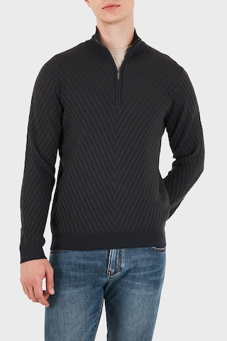 Emporio Armani Yünlü Fermuarlı Dik Yaka Kazak Erkek Kazak Em006316 Af27942 Fb004 Lacivert