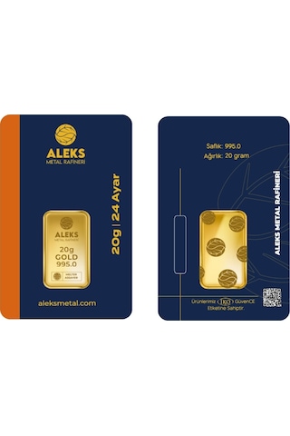 Agakulche 20 Gr 995 24 Ayar Amr Külçe Altın
