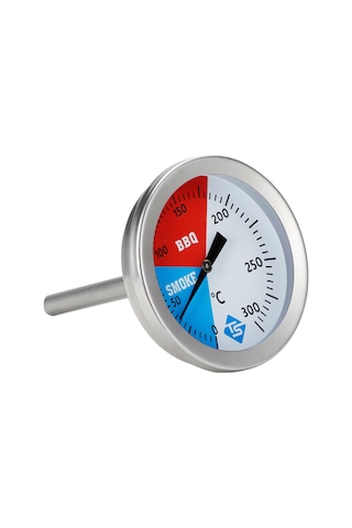 Dofolink 0-300 C Doğru Okuma Isı Ölçer, 304 Paslanmaz Çelik, Mangal-fırın-uçak Kullanıma Uygun, Kolay Kurulum, Round Dial