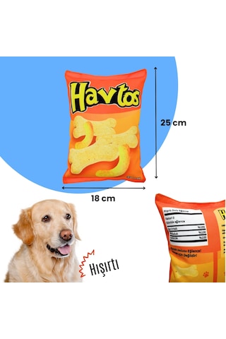Havhav Havtos Peluş Cips Hışırtı Sesli Köpek Oyuncağı