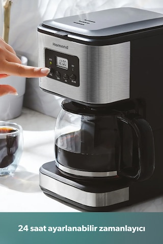 Homend Coffeebreak 5006h Otomatik Zaman Ayarlı Xl (12 FİNCAN) Filtre Kahve Makinesi