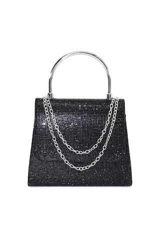 Keeba Siyah Taşlı Abiye Çanta Siyah Kadın Abiye Çanta Siyah Abiye Çanta Davet Gece Clutch Çanta