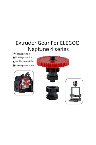 Fortunelane Neptune 4/pro/plus/max Uyumlu Sert Çelik Ekstruder Dişli Seti - Sabit Extrüzyon, Dayanıklı Ve Hassas