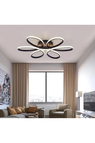 Papatya Model Plafonyer Modern Beyaz Işık Ultra Power Avizez