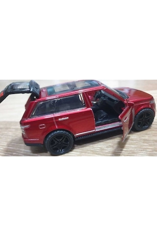 Die Cast Metal Range Rover Jip 12 Cm Oyuncak Araba Çek Bırak Model Araba Kapı Bagaj Açılır Kırmızı Kırmızı