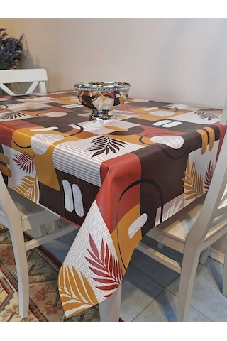 Elyaflı Pvc Masa Örtüsü Modern, Dayanıklı, Silinebilir Ve Şık Görünüm Fnt8280 Çok Renkli