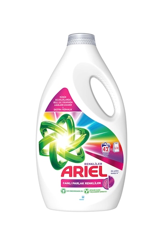 Ariel Canlı Parlak Renkliler Sıvı Çamaşır Deterjanı 42 Yıkama 6300 G
