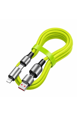 Go İthalat 4-in-1 240w Pd Hızlı Şarj Kablosu Type-c Lightning Destekli Pl-8632