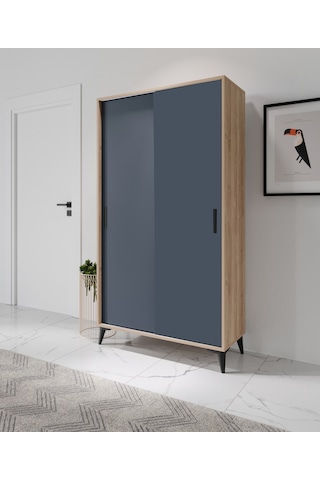 Freya Portmanto Sürgülü Tamamı Mdf Flora Antrasit