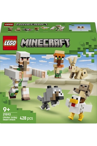 LEGO® Minecraft® Tavuk Jokey Çöl Saldırısı 21592 - 9 Yaş ve Üzeri Çocuklar için 6 Figür İçeren Oyuncak Yapım Seti (428 Parça)