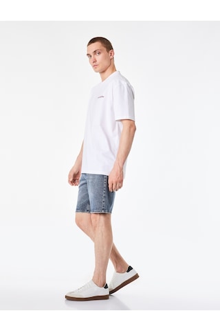 Koton Pamuklu Normal Bel Straight Fit Jean Şort İndigo Stone 6sam40389nd Indigo - Taş