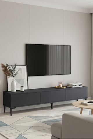 Tsa1899a Aplos Tv Stand, Tv Sehpası Antrasit 180cm