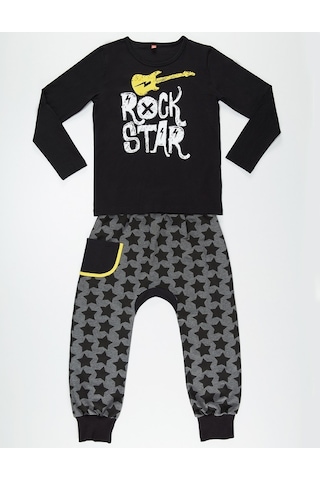 Denokids Mushi Star Rock Erkek Hip-Hop Takım Çok Renkli