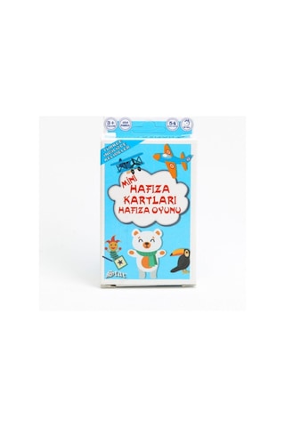 Mini Hafıza Oyun Kartı Seti 3'lu Ingilizce Türkçe Kelimeler