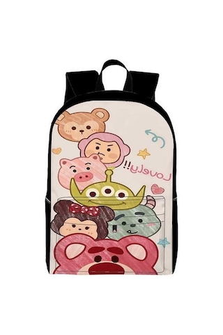 Trendooze Ve Siyah Siyah Sırt Seyahat, Organizasyon Kılıfı Kawaii Karikatür, İş, İçin Gençler Dizüstü Çoklu Çantası, Bölmeleri, Bilgisayar Abd27 15.6 Ni Siyah