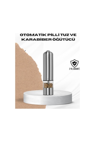 Tek Elle Kullanılan Otomatik Baharat Değirmeni Işıklı Sistem Renkli