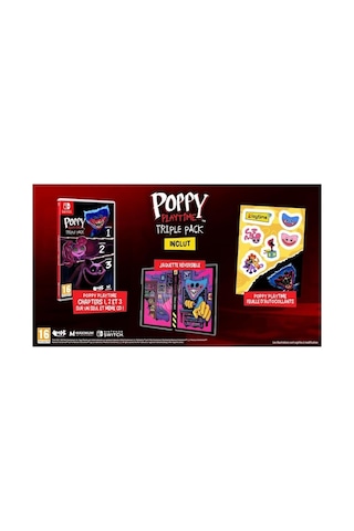 Nintendo Switch Poppy Playtime Triple Pack Korku Ve Bulmaca Oyunları 3'ü 1 Arada
