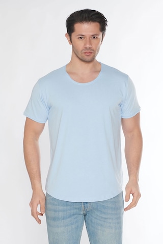 Black Horn Erkek Pis Yaka %100 Pamuk Salaş T-Shirt