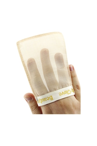The Beauty Glove Yüz İçin %100 Viskoz Banyo Eldiveni Turuncu