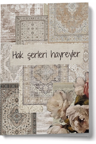 Sufi Serisi 8 Hak Şerleri Hayreyler A6 Çizgili Mini Defter Not Defteri Çok Renkli