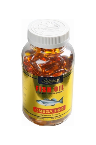 Selpiar Fish Oil Omega 3 6 9 Balık Yağı Hodan Keten Tohum 200