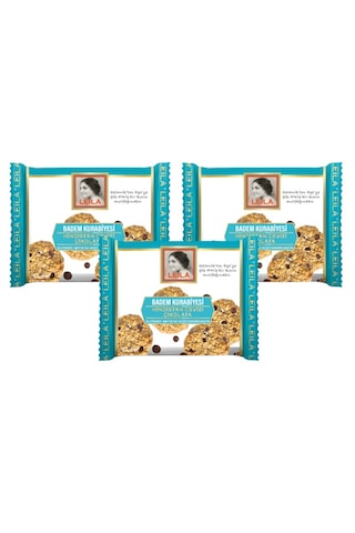 Leila Hindistancevizi & Çikolata Badem Unu Kurabiyesi 40 Gr X 3