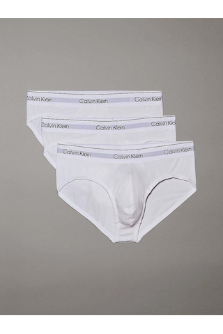 Calvin Klein Erkek Beli Lastikli Ck Yazılı Slip Dar Beyaz Boxer Lv00nb4388-100-9104 Beyaz