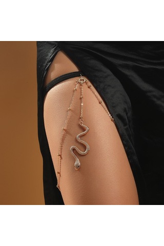 Sones Bt192-1 Elastik Yılan Uzun Bileklik Vücut Zinciri Aksesuarları Altın