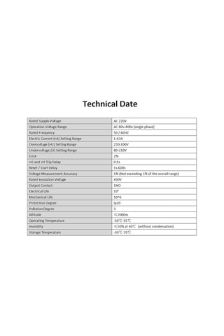Trendooze Raylı Çok Fonksiyonlu 80-400v Voltaj Koruyucu, Beyaz