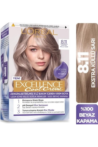 L’Oréal Paris Excellence Cool Creme Saç Boyası – 8.11 Ekstra Küll (489790238)