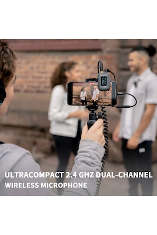 Saramonic Blink500 Pro B1 2.4g Dslr Kameralı Telefonlar İçin Kablosuz Yaka Yaka Mikrofon Sistemi Video Kaydı İçin Kondenser Klipsli Mini Mikrofon Mikrofonlar Vlog Verici Alıcı Şarj Kutusu İle