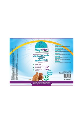 Bezos Pısy & Pısy Antialerjen Lavanta Özlü Konsantre Hipoalerjenik Yüzey Temizleyici 1 L Bezos1 Tekli