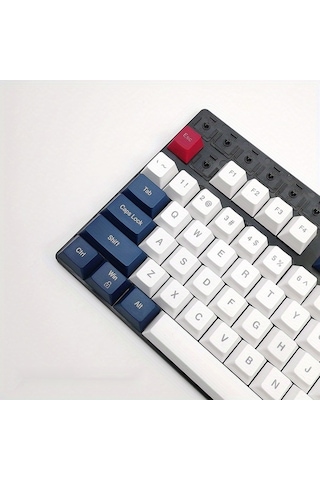 Fastbuy 108 Tuşlu Beyaz - Mavi Tcherchi Tuş Başlıklı Klavye Takımı Özelleştirilebilir