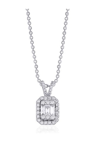0.20 Karat Baget Pırlanta Kolye 54156297