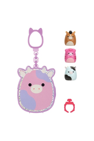 Squishmallows Squish-a-longs 3 Figür + Yüzük Çantalı Sürpriz Paket Seri 1