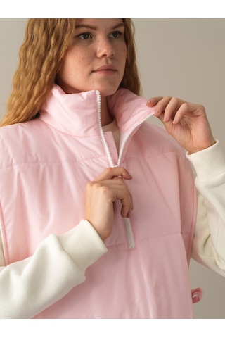Xint Pembe Regular Fit Dik Yaka Yelek 290391
