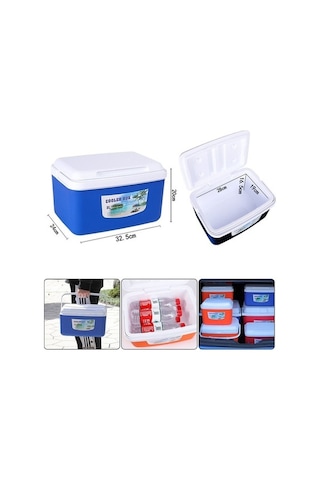 Wondernest Taşınabilir Araba Açık Buz Kovası Soğutucu Mini Buzdolabı 8 Litre