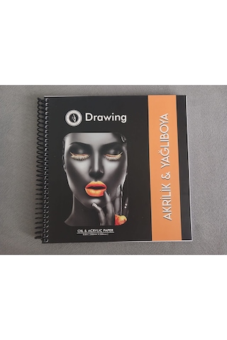 Akrilik & Yağlı Boya Çizim Defteri 250 Gr Dokulu 24 Yaprak 20x20 Cm